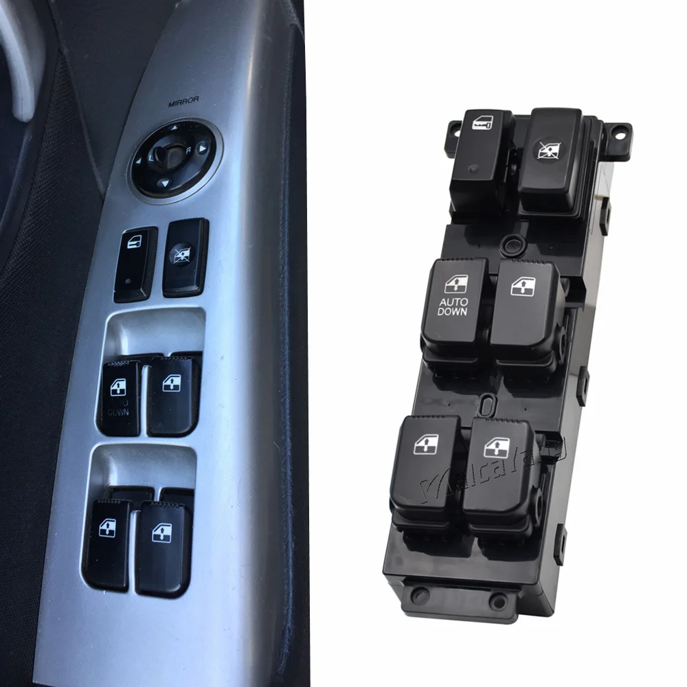 

For Hyundai Santa Fe CM 2007-2011 Left Side Electric Window Glass Lift Switch Master Control Button 93570-2B000S4 83570-2B70054