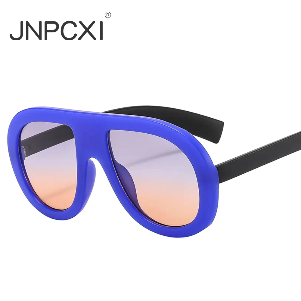 JNPCXI большие круглые солнцезащитные очки для женщин и мужчин модные повседневные