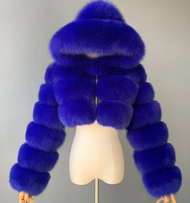 2022 Winter Women's Large Size Coat With Cap Fur Imitation Keep Warm Long Sleeve Zippers Coat Female Fashion Office Lady Clothes