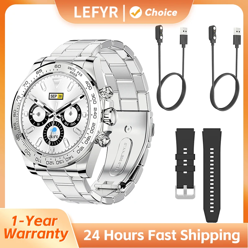 Смарт-часы с вызовом со стальным подключением LEFYR AW13