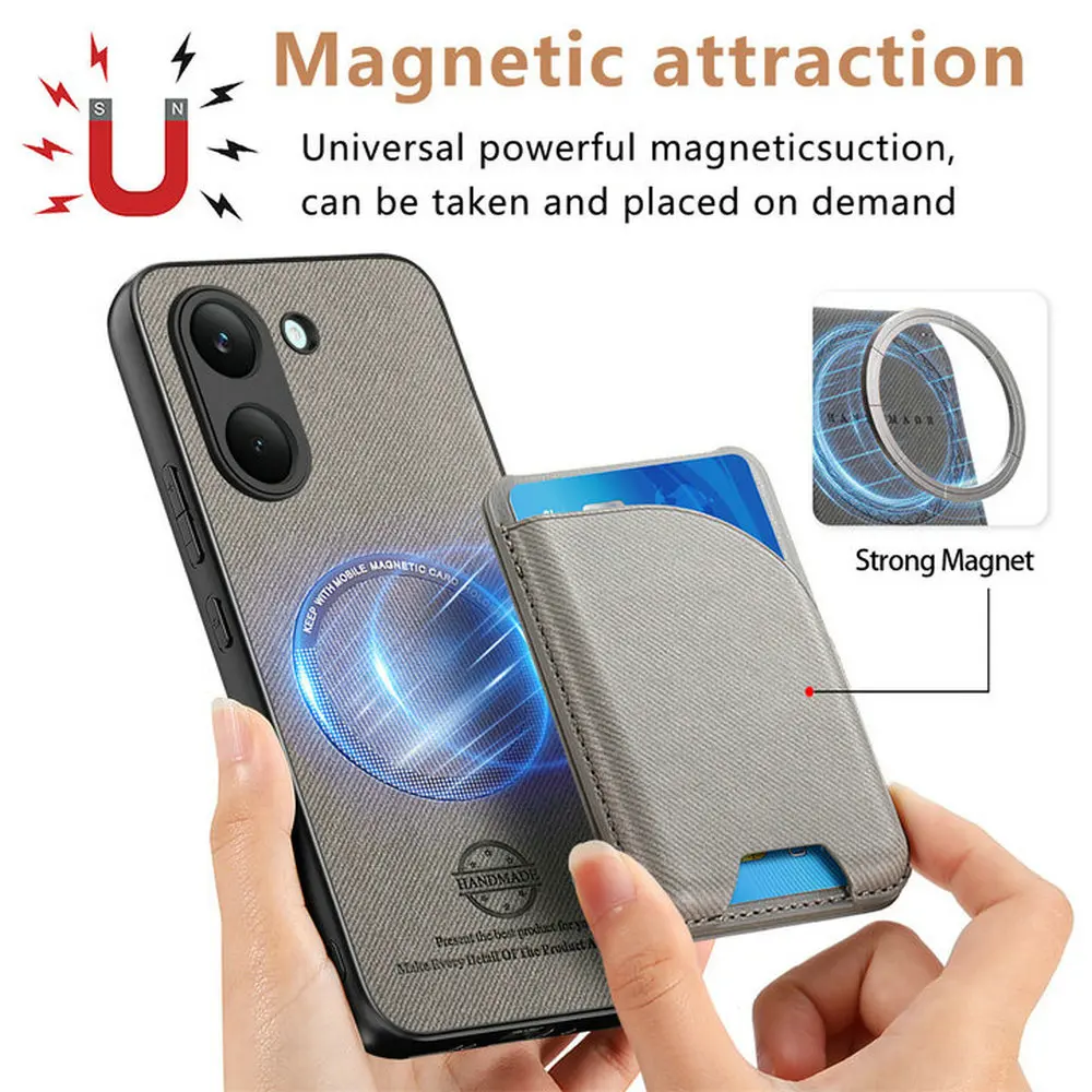 Фото Чехол-кошелек 2-в-1 из кожи с магнитной застежкой для Poco X8 Pro Max 5G, Xiaomi Poco F8 Ultra, Poco M8, F8, X8 Pro (Etui Capa) №3