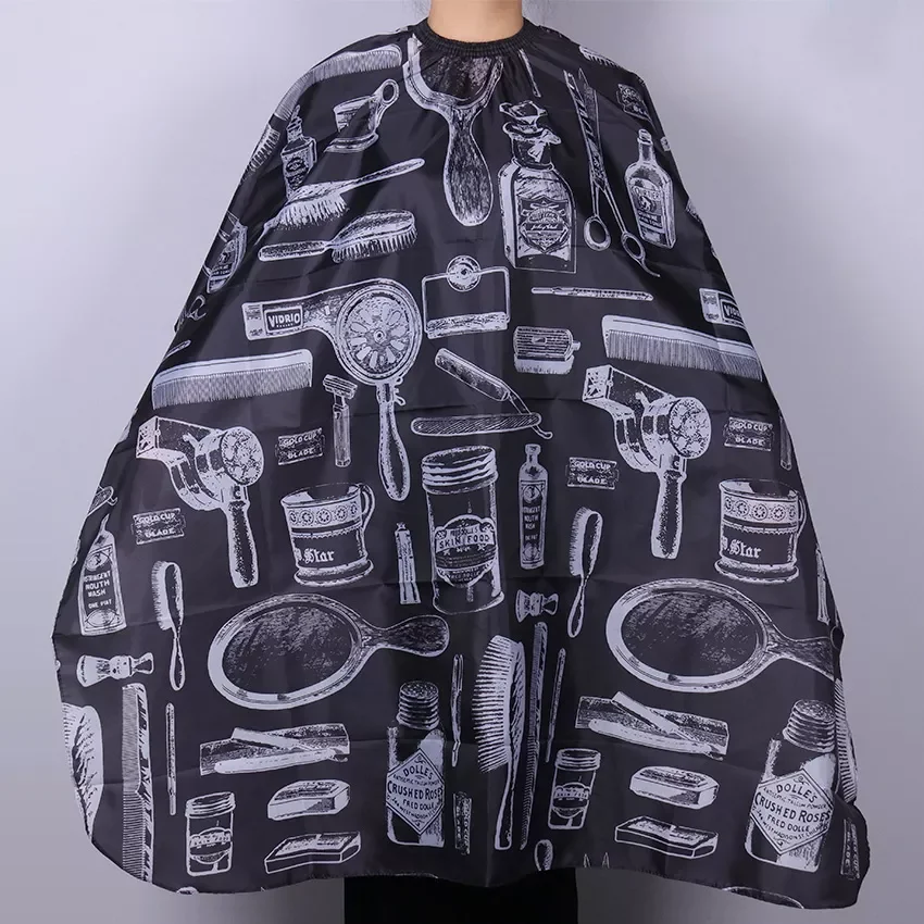 

Barber Tools Cutting Hair Waterproof Cloth Salon Barber Cape Hairdressing Hairdresser Apron Haircut Tool pattern Capes