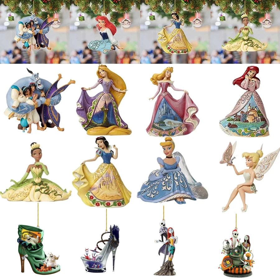 

Christmas Hanging Ornaments Pendant Xmas Tree Decoration Disney Princess Pendant Gift Frozen Snow White Belle Jasmine Jasmine