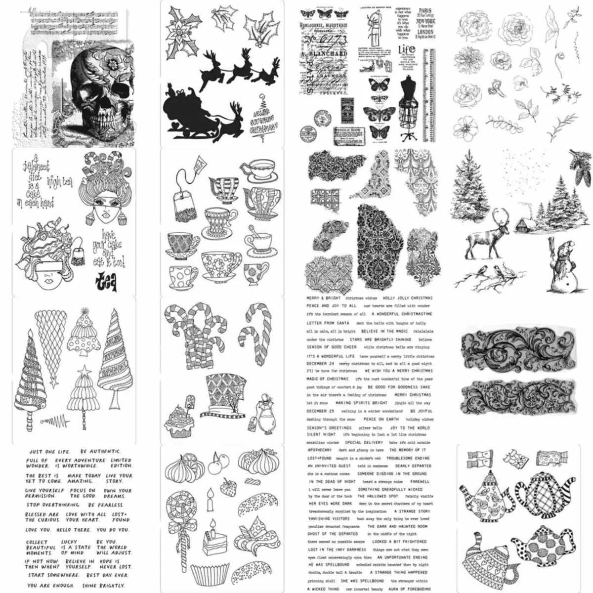 

Christmas Sleigh Clear Stamps No Metal Cutting Dies For Greeting Cards Embossing Handmade Scrapbooking DIY 2023 New Arrival