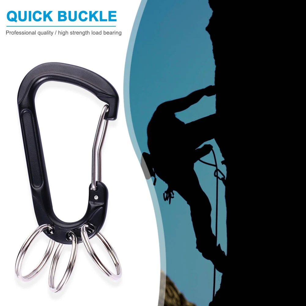 

Защитная Пряжка из сплава с 3 кольцами в форме о, D-образное кольцо, зажим для брелока, быстрая подвеска, застежка-крючок, кнопка для альпинизм...