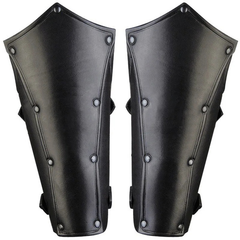 

Middle Ages Larp Warrior Knight Armor Bracer Leather Arm Accessory Kit Steampunk Archer Gauntlet Medieval Men Women Costume Gear