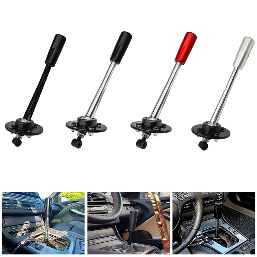 

Adjustable Short Shifter Lever Knob Black Red Silver For BMW 85-10 E30 E36 E46 E34 E39 Z3