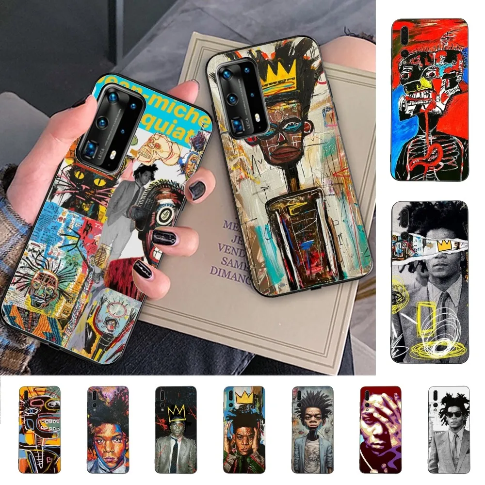 Artist J-Jean-Michel-Basquiat Phone Case For Huawei P 8 9 10 20 30 40 50 Pro Lite Psmart Honor 70 Mate 20lite