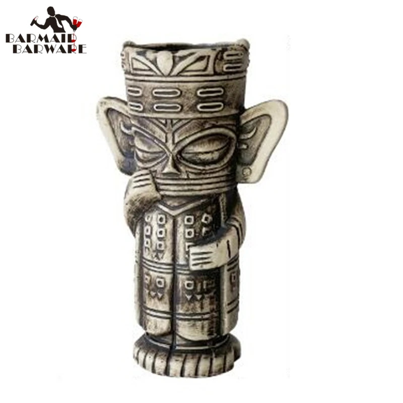 

450ml Ceramic Tiki Mug Creative Porcelain Beer Wine Mug Cup