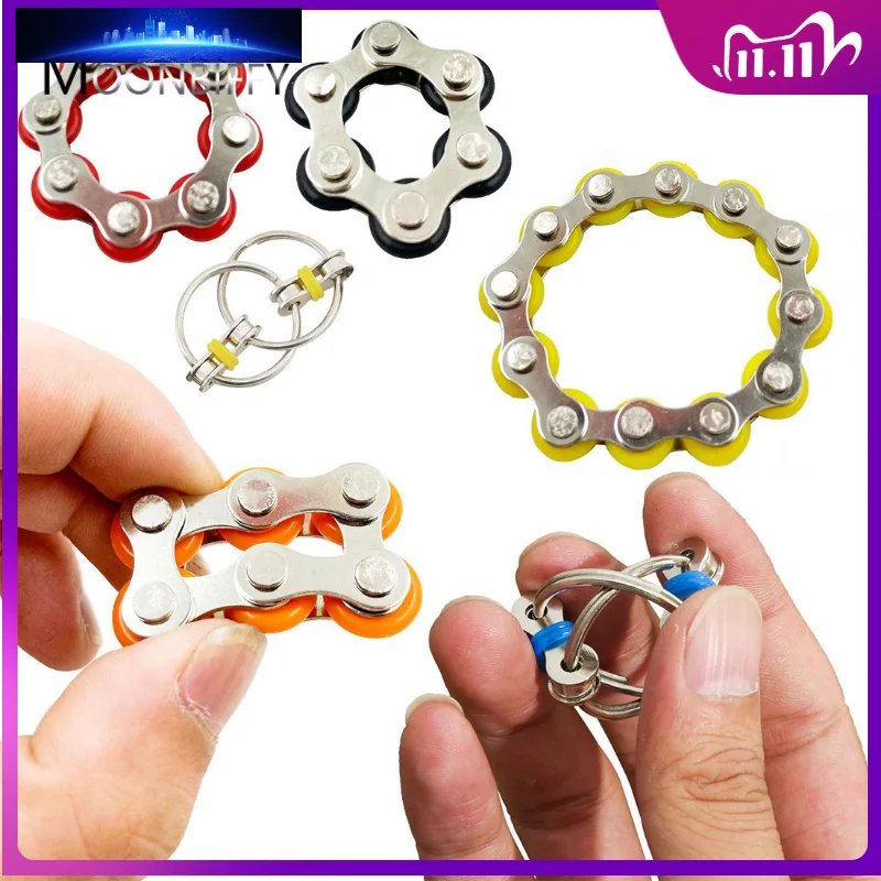 

Креативные антистрессовые игрушки, фиджет-игрушки, велосипедная цепь для аутизма, Спиннер, игрушка для снятия стресса, руки, фиджет-игрушки ...