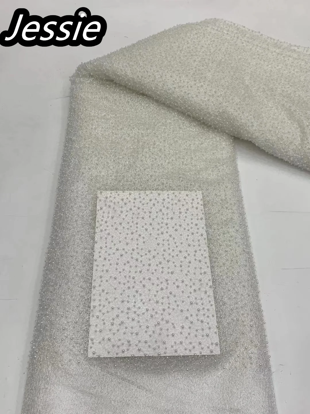 

Новинка 2023, французская Современная эстетика, белая сетчатая ткань ручной работы, кружевное вечернее платье с вышивкой и жемчугом