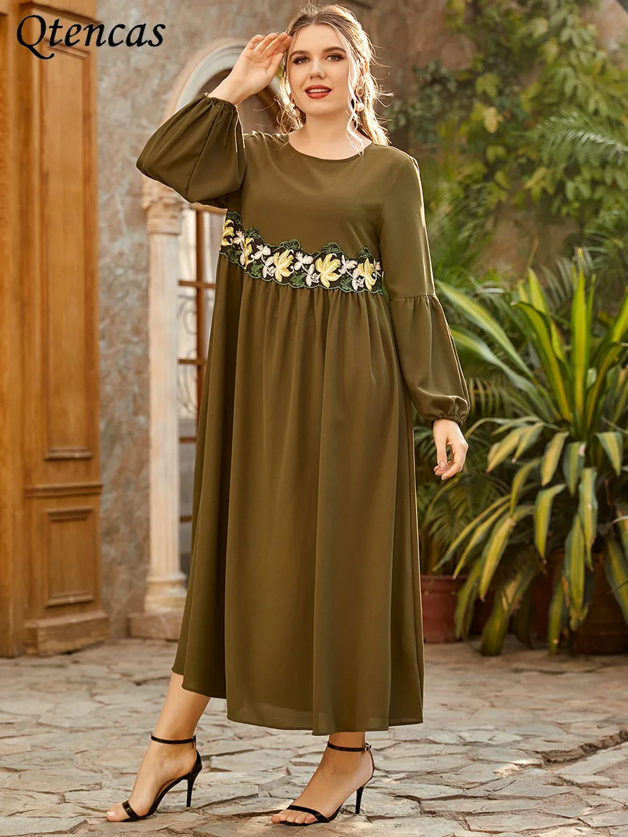Женское плиссированное платье, длинное платье в мусульманском стиле