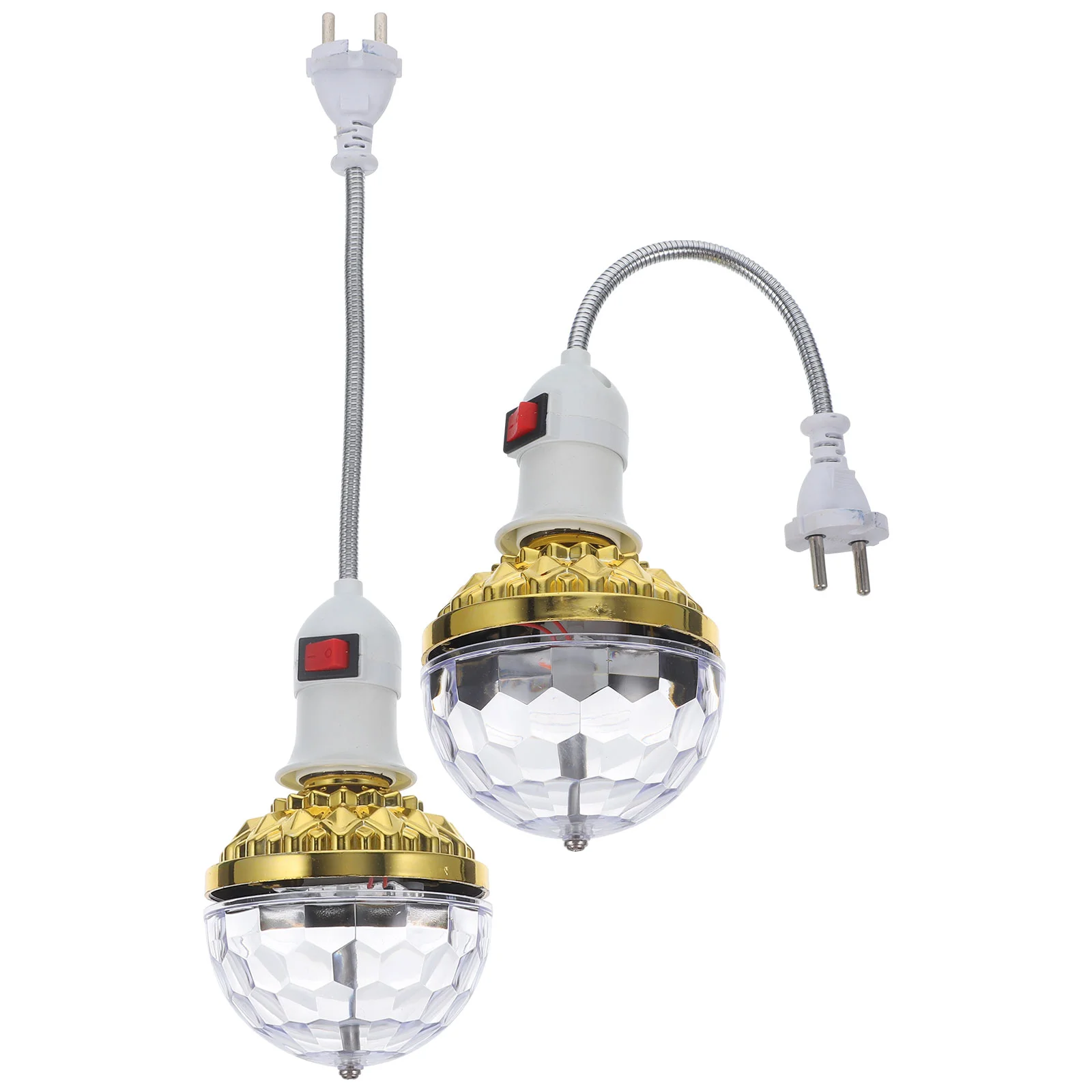 

2 Sets Small Disco Ball Plug In Disco Light E27 Socket Ambient Light Eu Plug