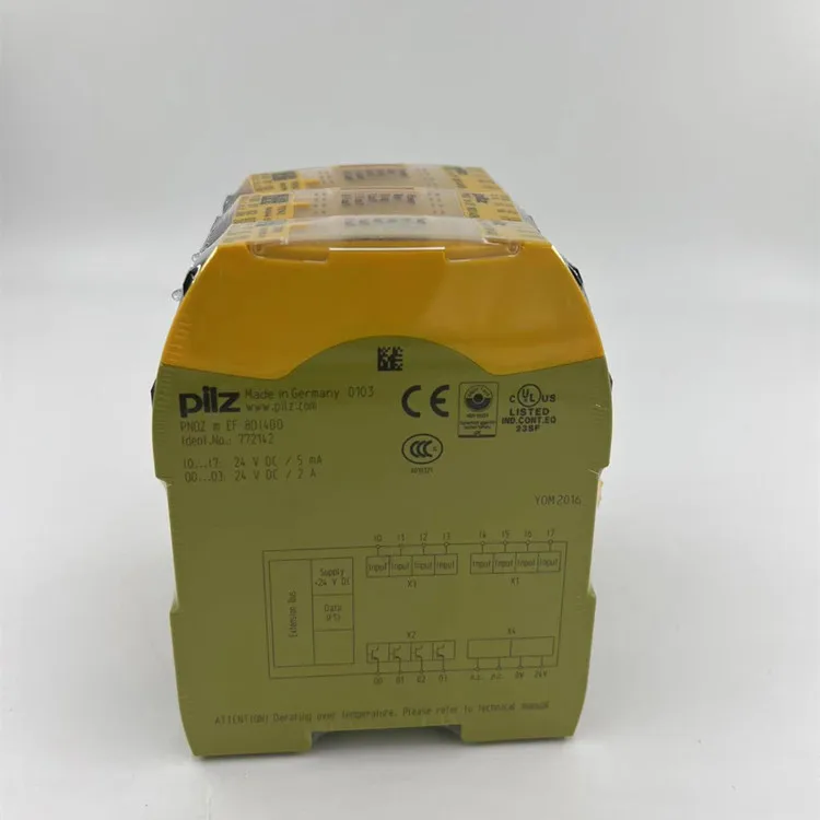 

Новое оригинальное немецкое реле безопасности Pilz PNOZ m EF 8DI4DO 772142