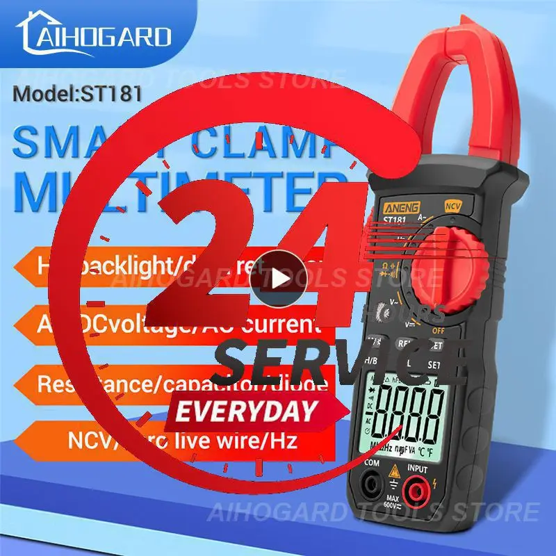 

ST181 Smart Digital Clamp Meter DC/AC 4000 counts Current Ammeter Voltage Tester Capacitance NCV Ohm Tester Multimeter