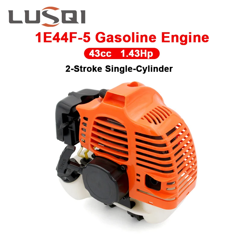 LUSQI 1E40F-5 2 Stroke Gasoline Engine Single Cylinder Petrol Engine Fit Brush Cutter Water Pump