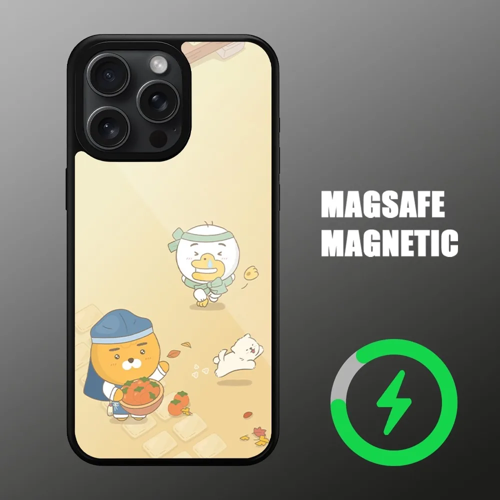 Корейский чехол для телефона K-Kakaos Cute Apeach Friends легкий нескользящий пылезащитный с
