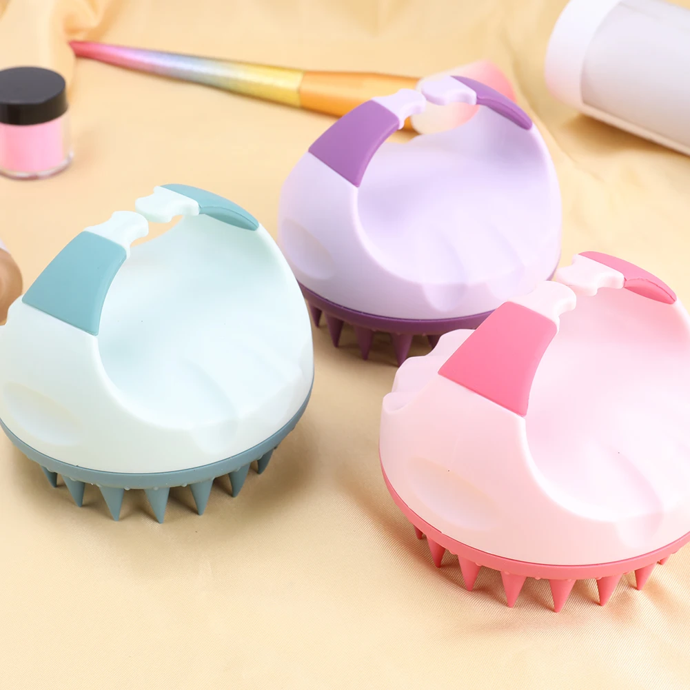 

1Pcs Silicone Shampoo Brush Handheld Scalp Meridian Massage Brush Shower Hair Comb Portable Shampoo Brush Hair Care Comb