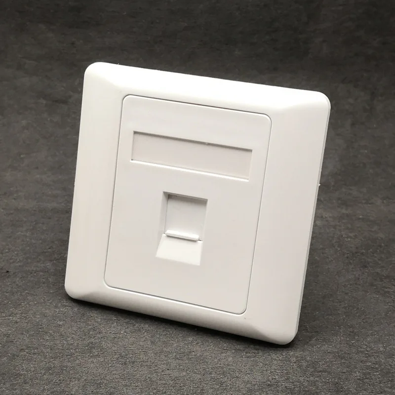 

1 Port CAT7 RJ45 Wall Panel CAT.7 LAN Interface Socket For 10G Network Plug