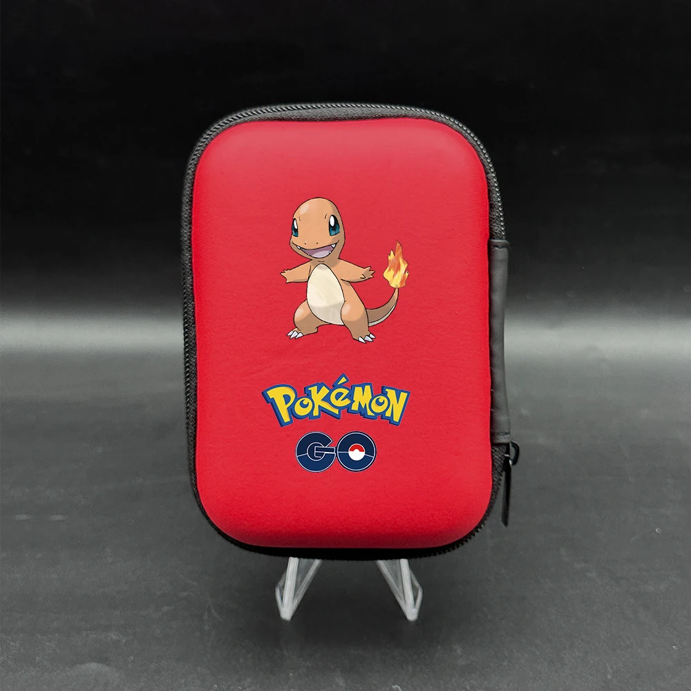 

Anime Pokemon Red Card Holder Ptcg Cartoon Charizard Eevee Game Collection Trainer Card Protector Pack Kids Christmas Gifts