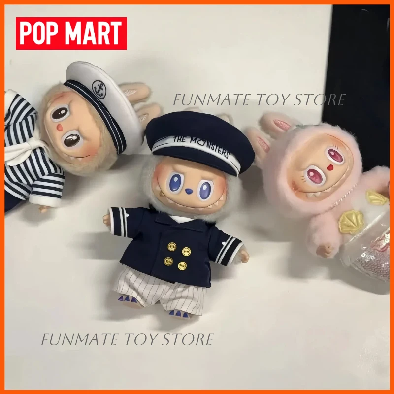 Фото Оригинальная серия POP MART New Flying LABUBU: Лабубу Капитан, Моряк, Русалка — виниловые плюшевые подвески-карточки, коллекционные фигурки, подарок для девочек №5
