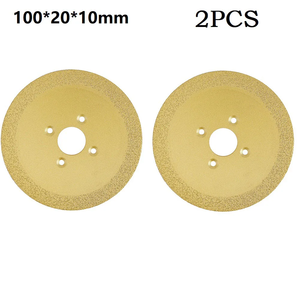 

2Pcs 100mm Diamond Cutting Disc Metal Saw Blades Ceramic Tile Jade Polishing Cutting Tool For Grinding Wheel Rotory Accessories