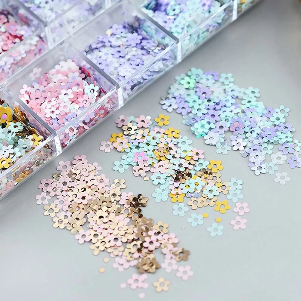 Аксессуары украшения для ресниц шармы ногтей с цветком сливы блестящие хлопья