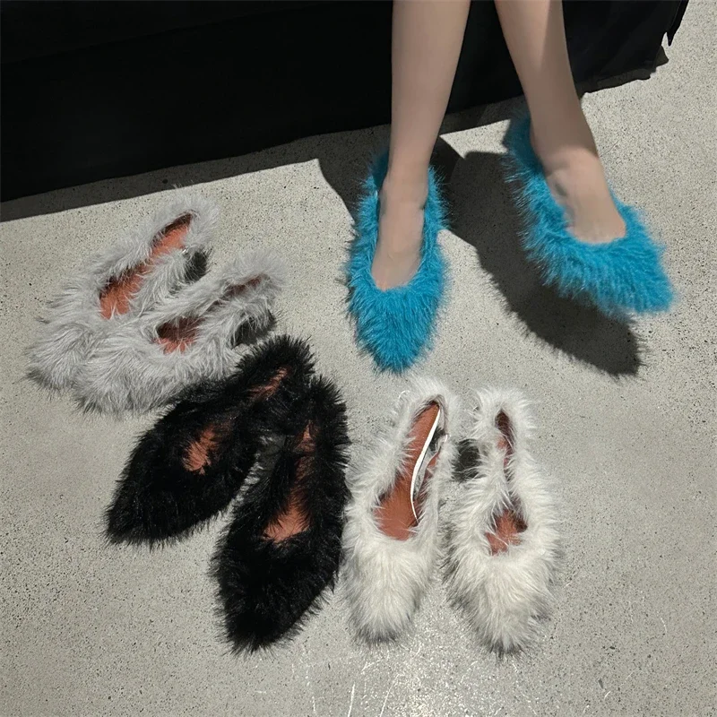 Eilyken/пикантные вельветовые женские туфли-лодочки с острым носком модный дизайн