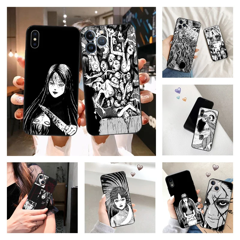 Чехол для Телефона iPhone 16ProMax 14 13 15 Pro Max 12 11 XR SE 7 8 16 Plus аниме томие тройники комикс Junji