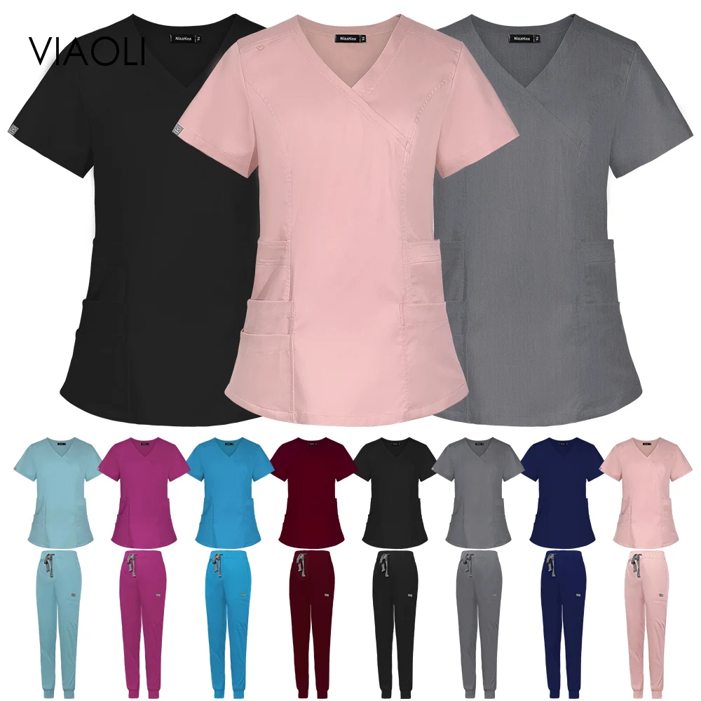 

Униформа ветеринарная для ухода за домашними животными, костюм медсестры и врача с не липкими волосами, Женская медицинская одежда, летняя стоматологическая клиника