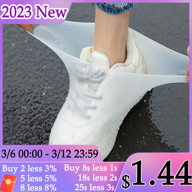 

Thicken Silicone Rain Boots Waterproof Shoe Cover Foot Wear High Elastic Unisex Shoe Cover Protector Rainy Day Shoe Accessories