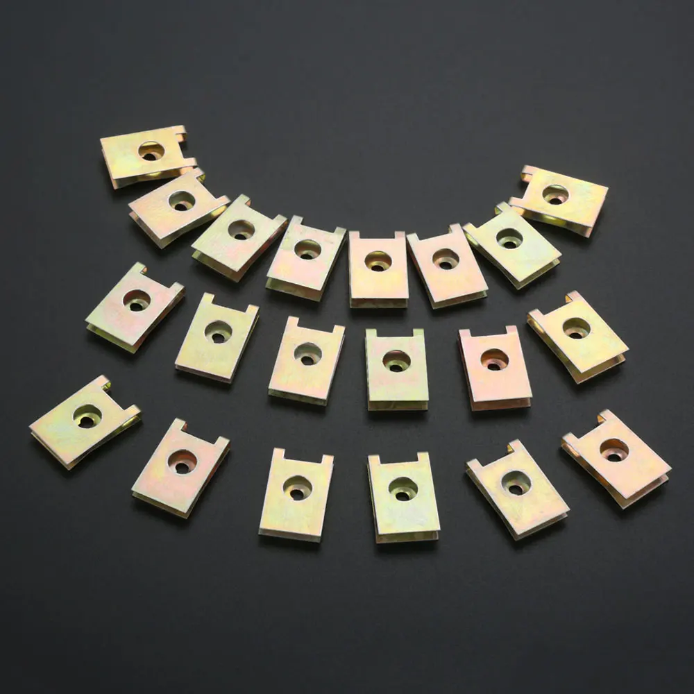 20 шт. автомобильные крепежные зажимы винтовое основание тип U J98 для гаек