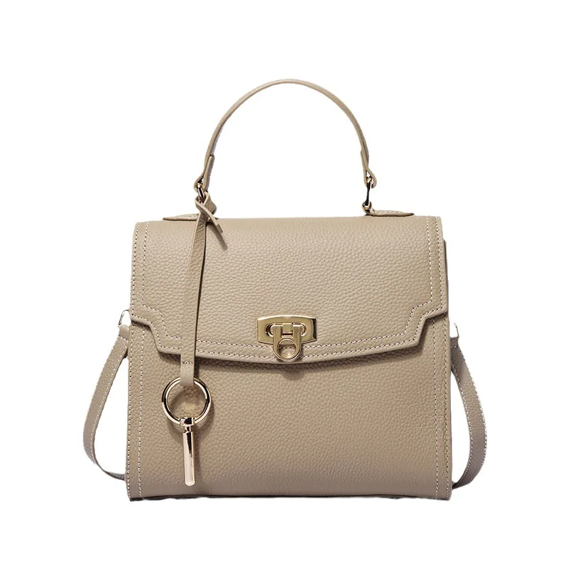 

Women's Handbag Genuine Leather Top Layer Cowhide Luxury Designer Crossbody Small Square Bag