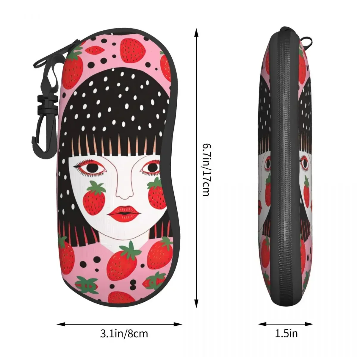 Yayoi Kusama стильный футляр для очков путешествий клубничная девушка современное