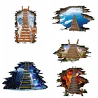 Новая Большая 3d Наклейка на стену в виде космоса, Галактический Звездный мост, украшение дома для детской комнаты, пола, гостиной, настенные наклейки, домашний декор