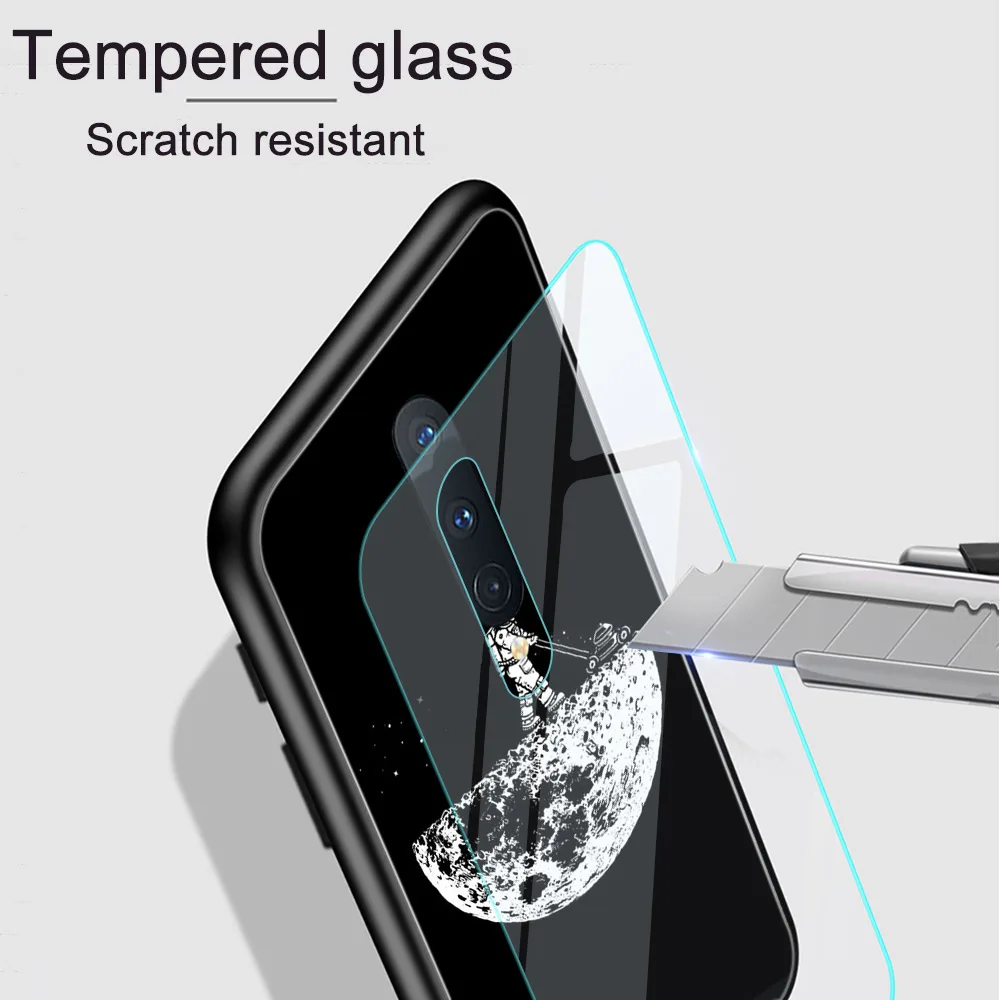 astronaut case for oneplus 9 pro 8t 7t 7 6t 6 pro 9r 9rt 5g glass phone cases for one plus 9 9pro nord n10 n100 2 5g cover funda free global shipping