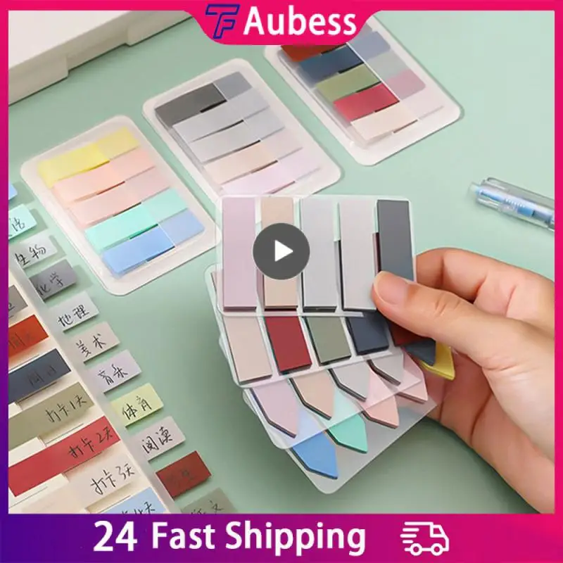 

Memo Sticker Makaron Color Marker Sticker Self Adhesive Memo Pad Morandi Sticky Notes Office School Supplies Point It Marker