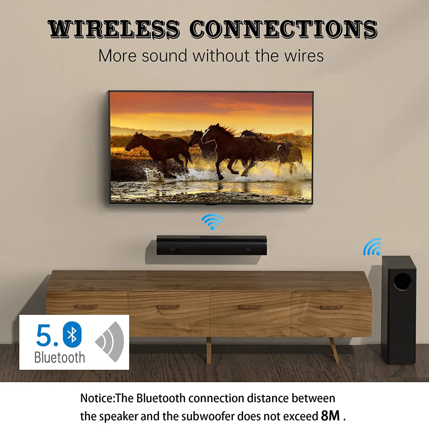 S22 Высокое качество Echo Wall 80 Вт Power Bluetooth Sound Blaster Динамик с дистанционным