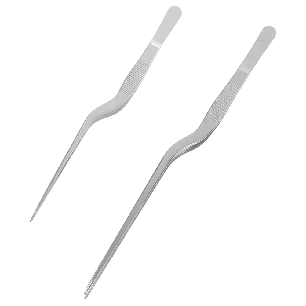 

2pcs Western Food Portable Multifunctional Small Cooking Tools Kitchen Fish Tweezers
