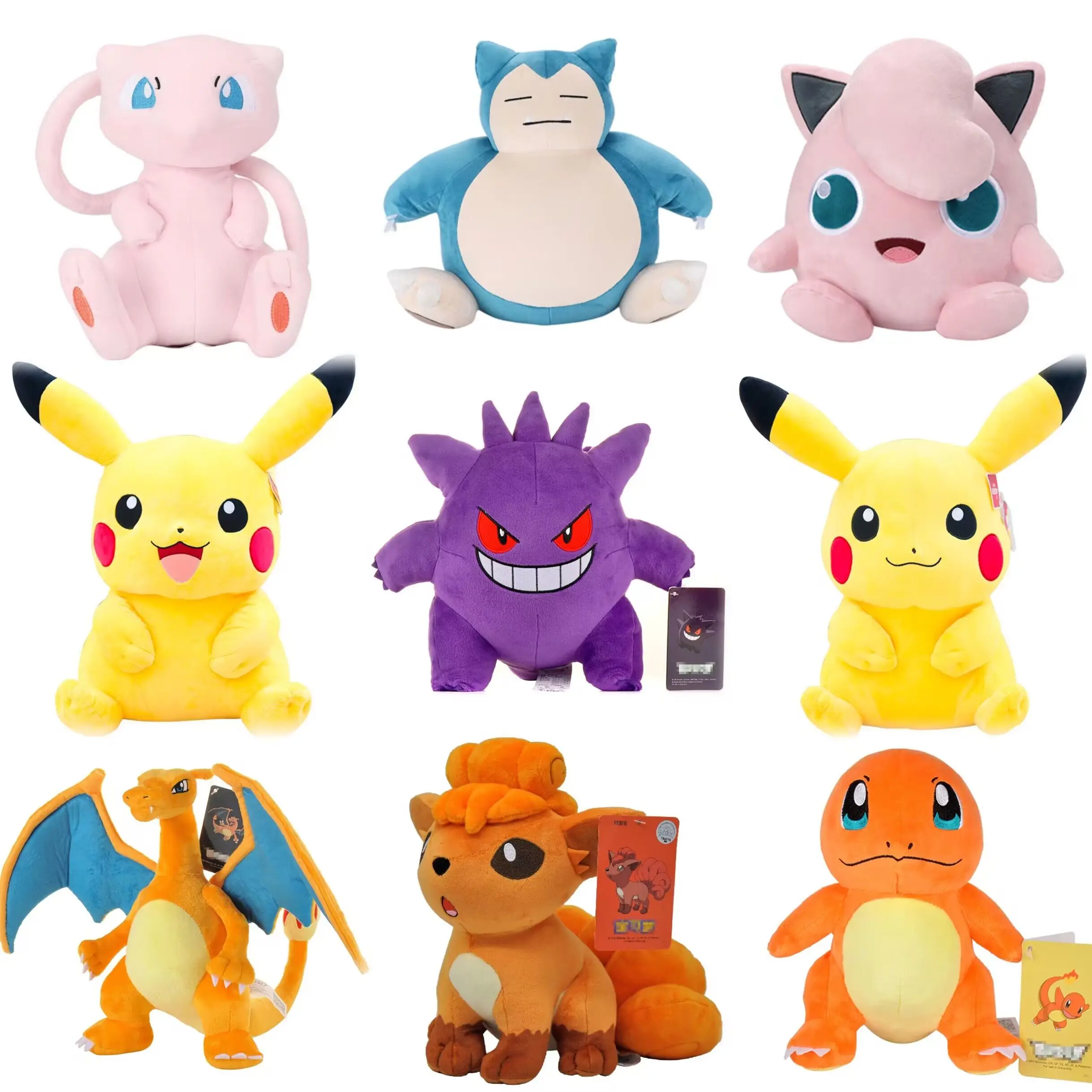 

Оригинальная плюшевая кукла Покемон Пикачу плюшевая кукла Бульбазавр джигглиффи лапрас Eevee Аниме Покемон гэнгар мягкая игрушка подарок для ребенка