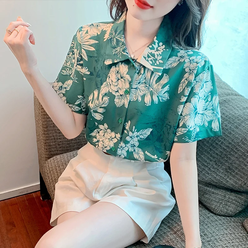 

New fashion womens blouses chiffon shirts Spring Summer casual daily ladies shirts Tops blusa mujer