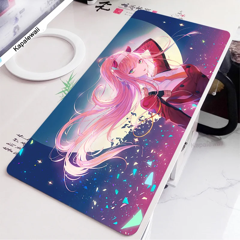 

Zero Two Mouse Pad Anime Girl Gabinete Gamer ковер Large XXL Tablet Varmilo Keyboard Carpet Kawaii Gaming Accessories Mousepad