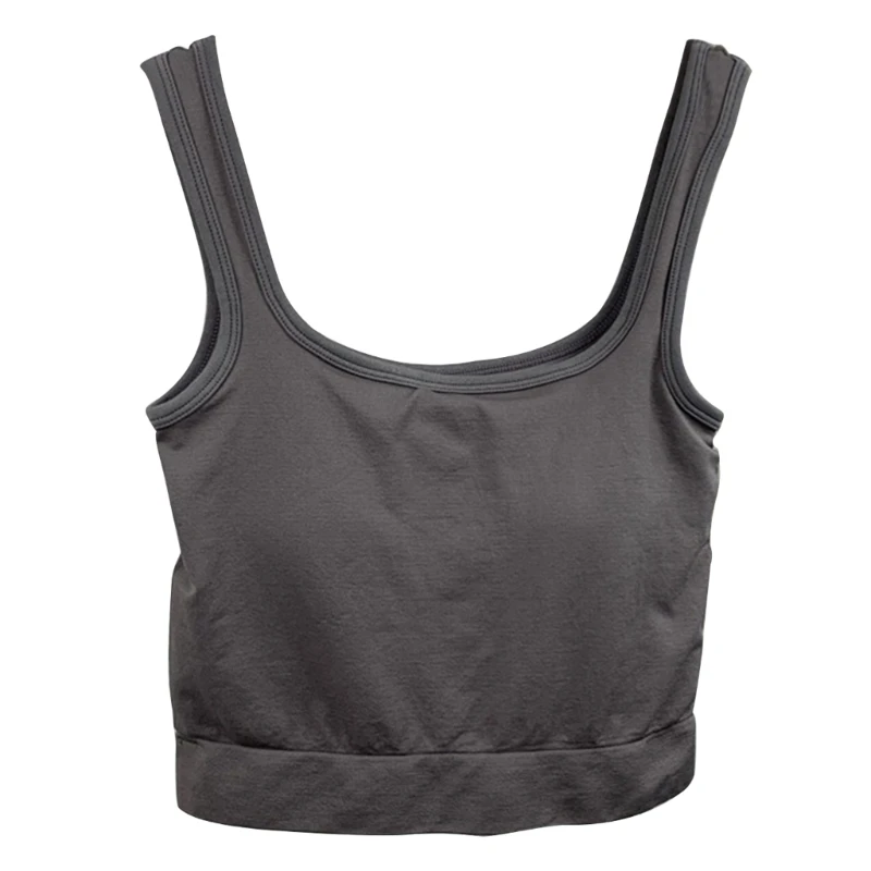 

Women's Sport Bra Female Top Sexy U Neck Crop Top Female Sleeveless Vest
