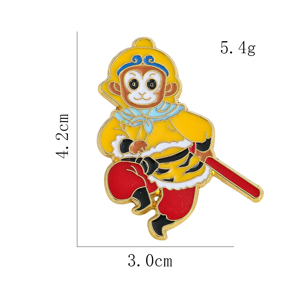 

Булавка «Путешествие в Запад» металлическая