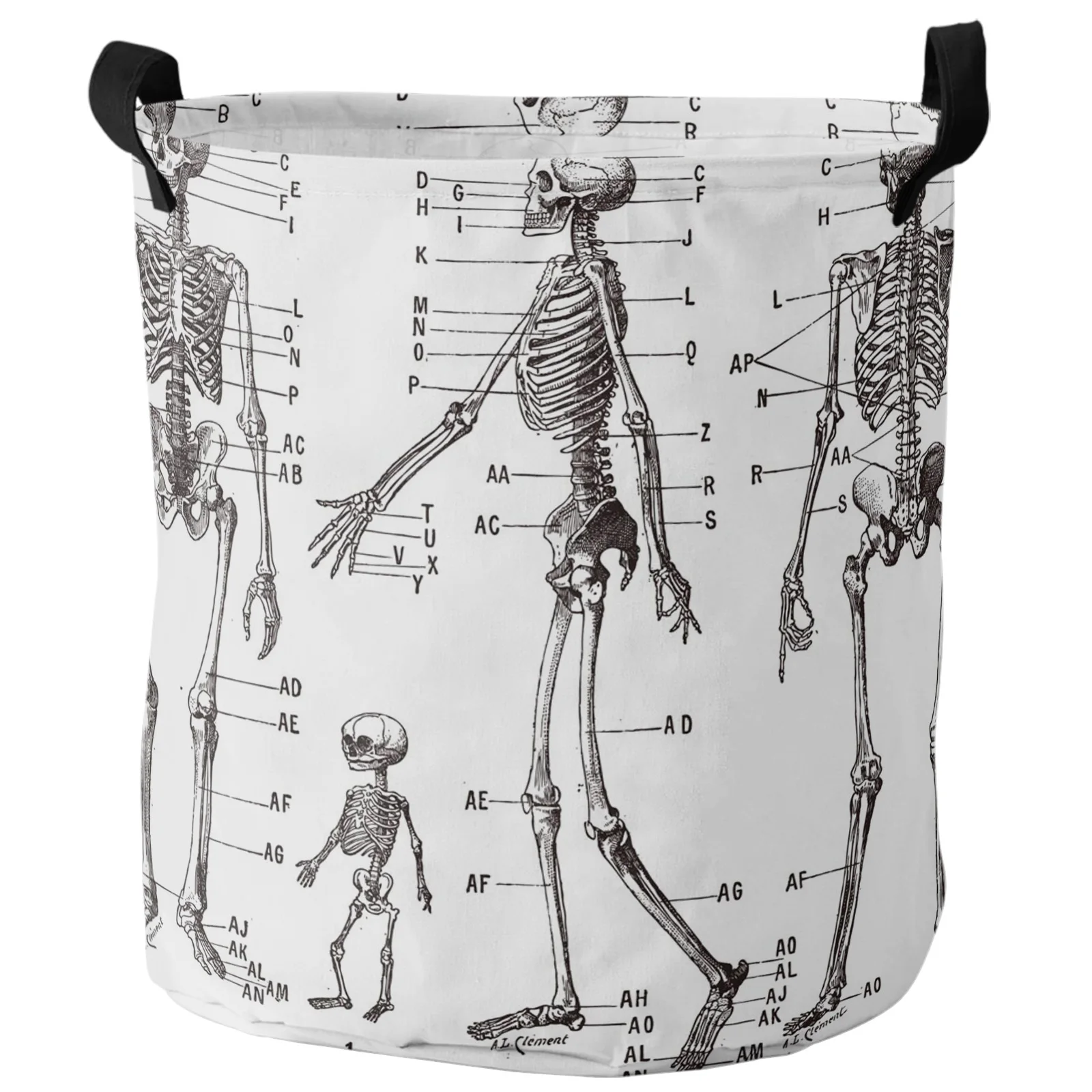 

Корзина для белья Skeleton Bones, водонепроницаемый органайзер для белья, корзины для хранения