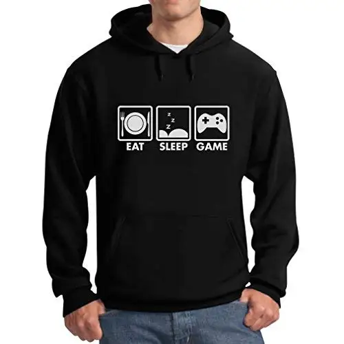 

Eat Sleep Game - Gift For Gamer Hoodie Teen Boy Gaming Men's Hoodie