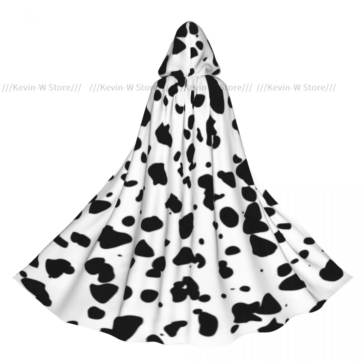 Плащ для взрослых накидка с капюшоном далматинский узор средневековый костюм