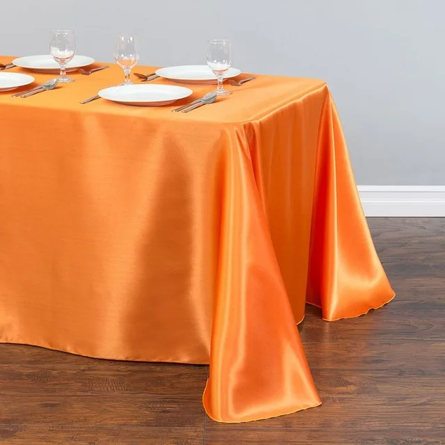 

2023 Solid Color Satin Table Cloth Tablecloth --9BX