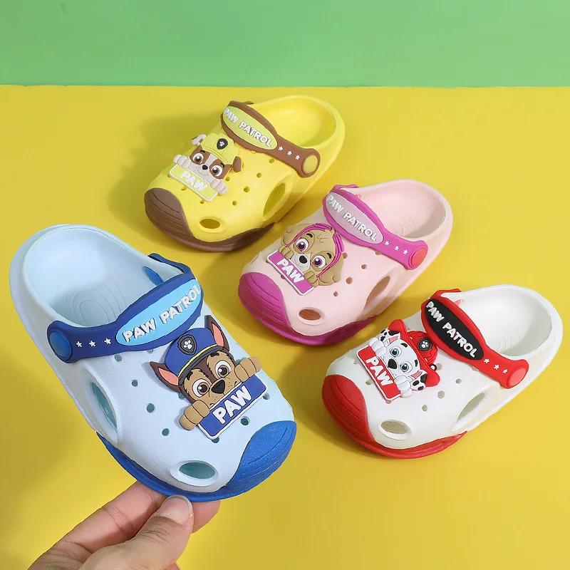 

Paw Patrol Anime Beach Shoes Summer Kids Non-slip Sandals Kawaii Boys Girl Water Cave Shoes Children Slippers Baby Toddler Shoes