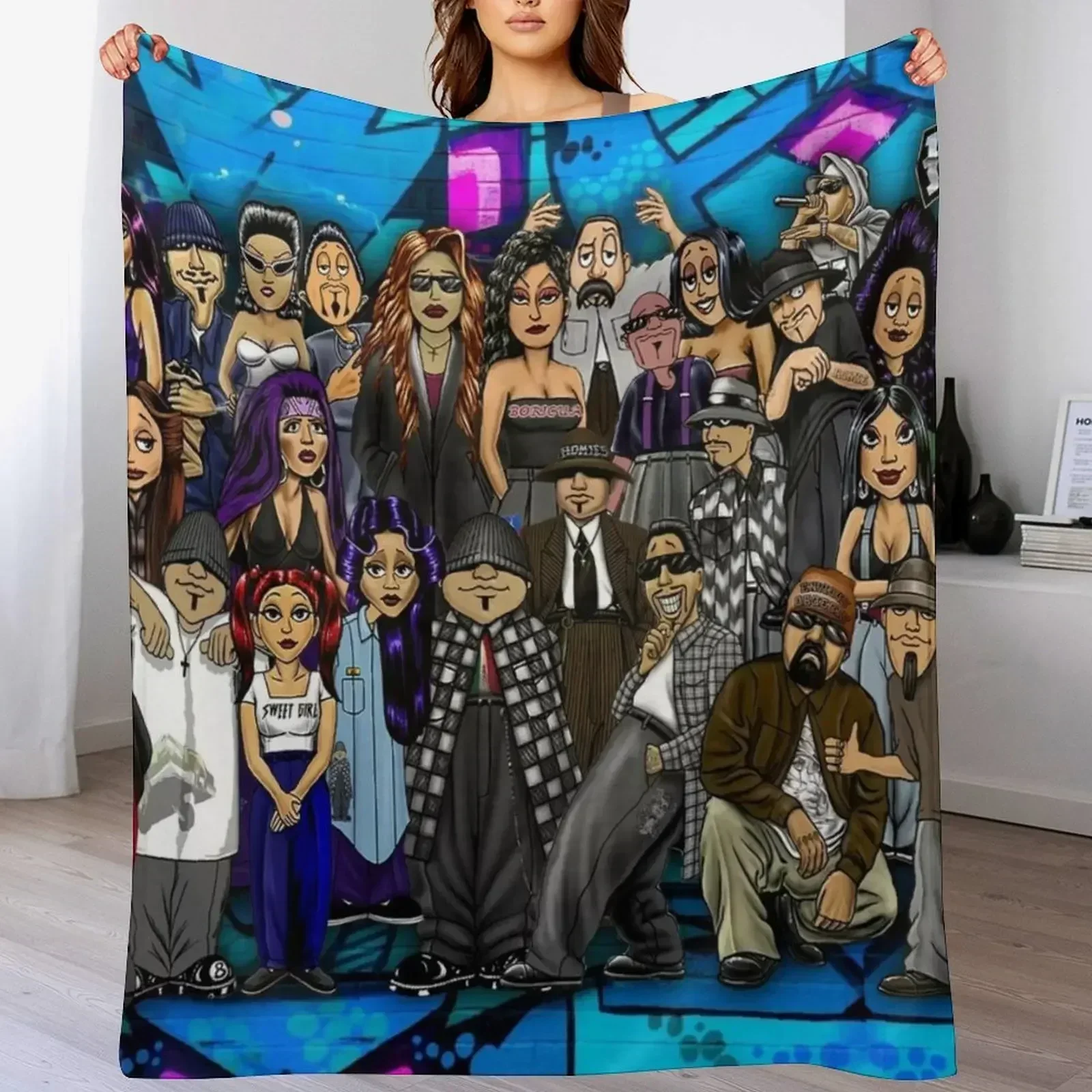 Плакаты Lil Homies одеяло гигантский диван красивые клетчатые одеяла для пикника